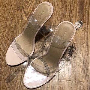 Charlotte Russe clear sandals size 8